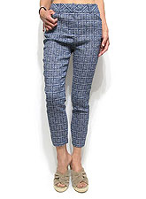 Pants216 Comfy Relaxed Crop Pants/Blue