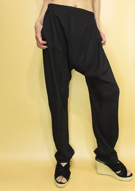 Pants245 Tuck & Drape Lousy Pants/Black